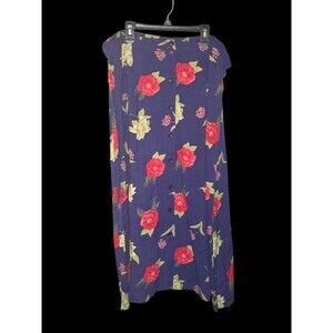 SAG HARBOUR COLORFUL LONG  SKIRT WOMENS  XL